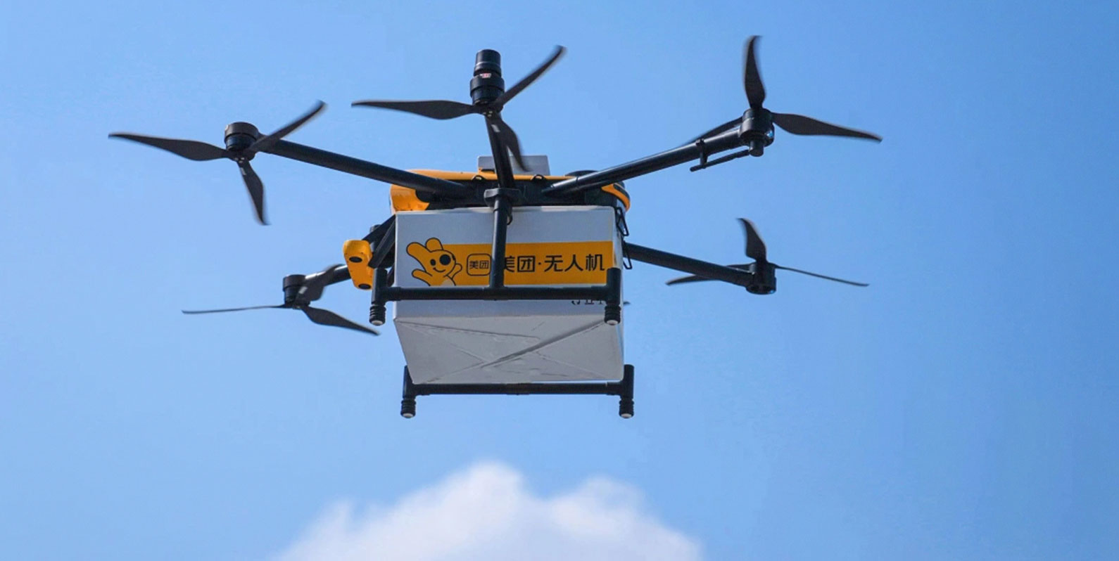 Entrega de comida por drones faz parte do dia a dia em Shenzhen