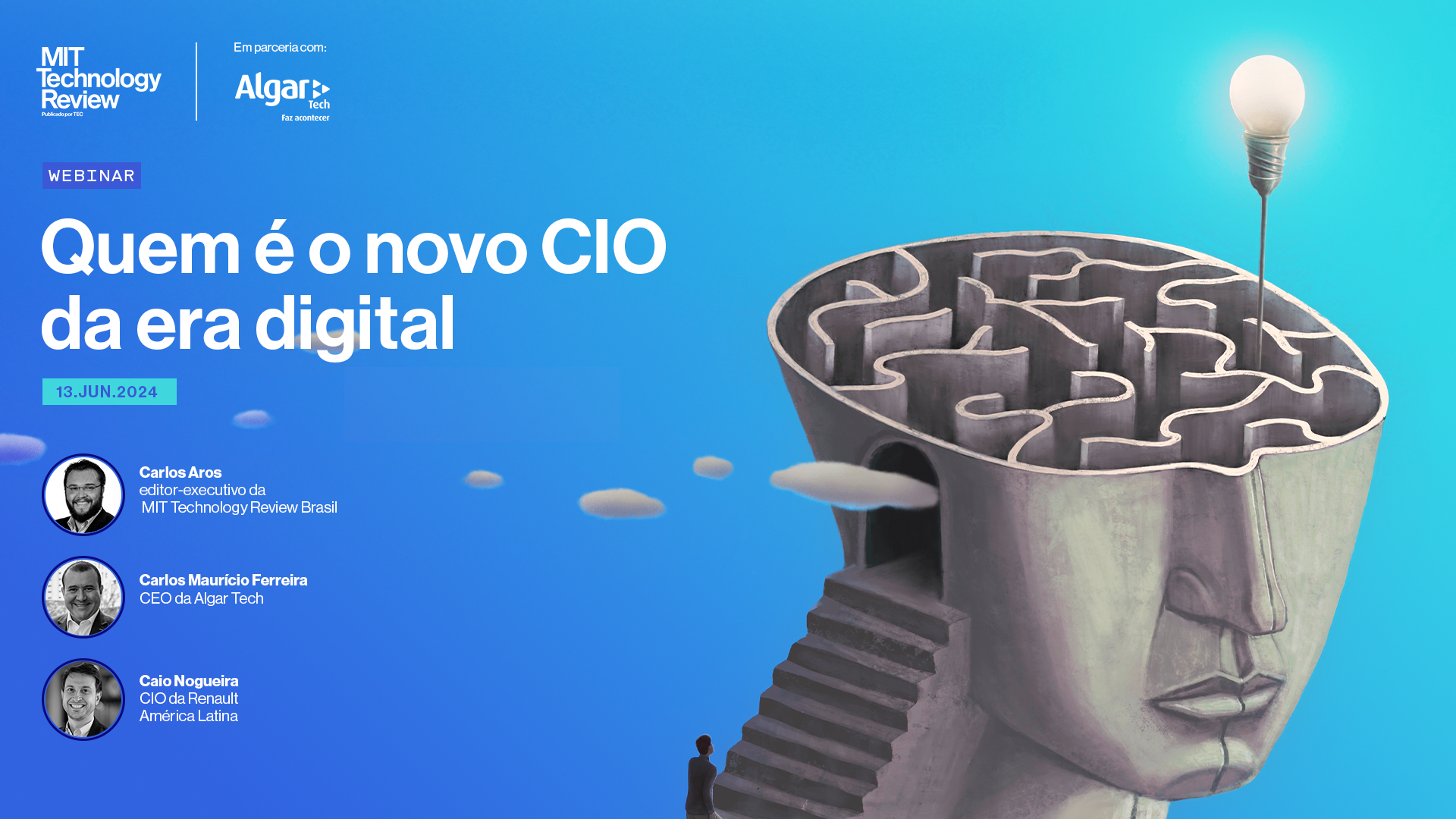 Banner do Webinar "Quem é o novo CIO da era digital"