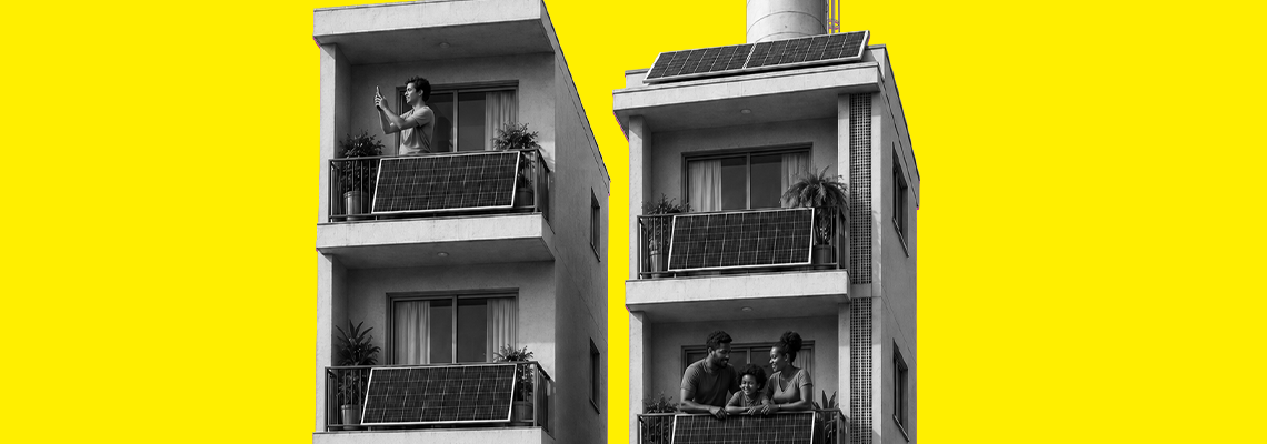 O crescimento dos sistemas de energia solar de varanda